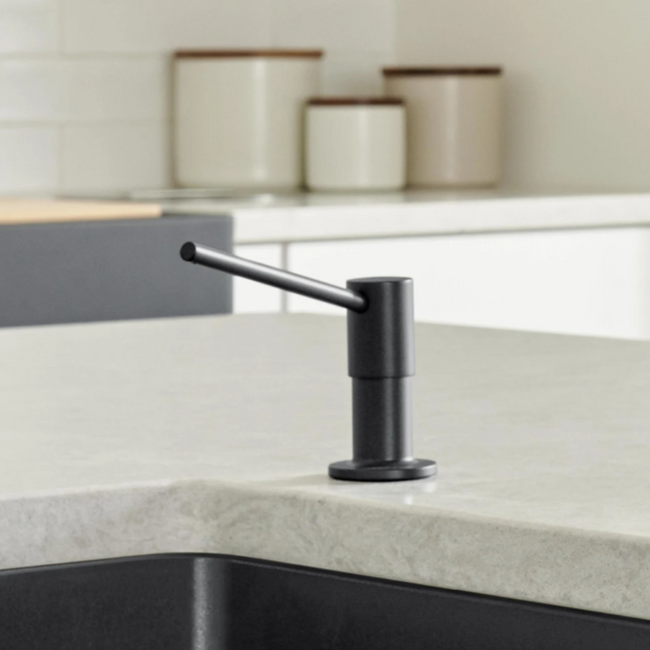 527744 - Torre Soap Dispenser - Satin Dark Steel