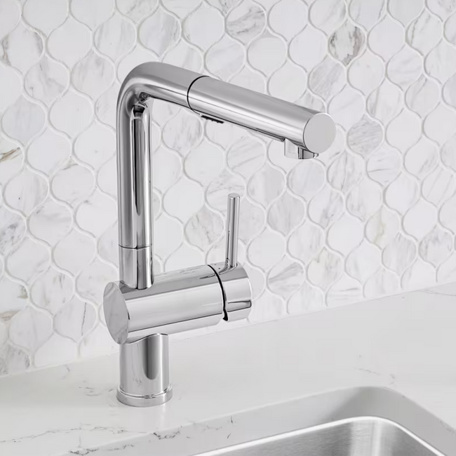 526365 - Linus Low Arc Pull-Out Dual-Spray Kitchen Faucet - Chrome
