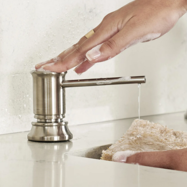 443259 - Empressa Soap Dispenser - Satin Platinum