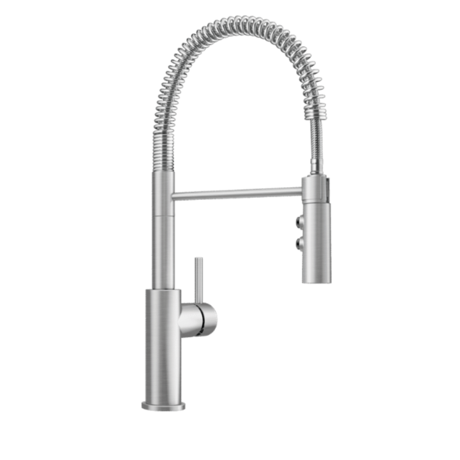 401918 - Catris Semi-Pro Pull-Down Dual-Spray Kitchen Faucet - PVD Steel
