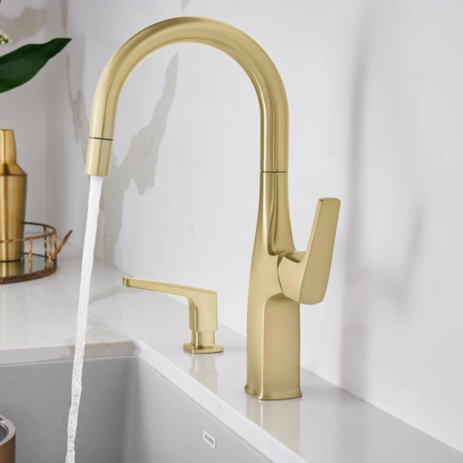 442986 - Rivana Pull-Down Bar Faucet - Satin Gold