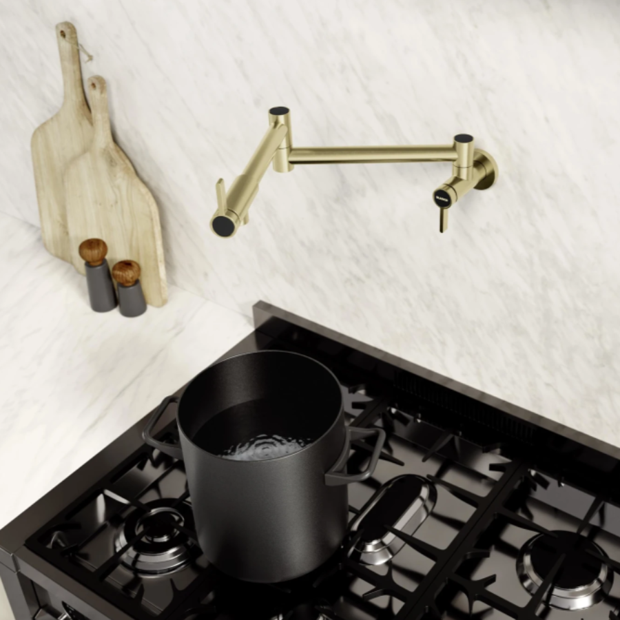 527488 -  Culina II Wall-Mounted Pot Filler - Satin Gold