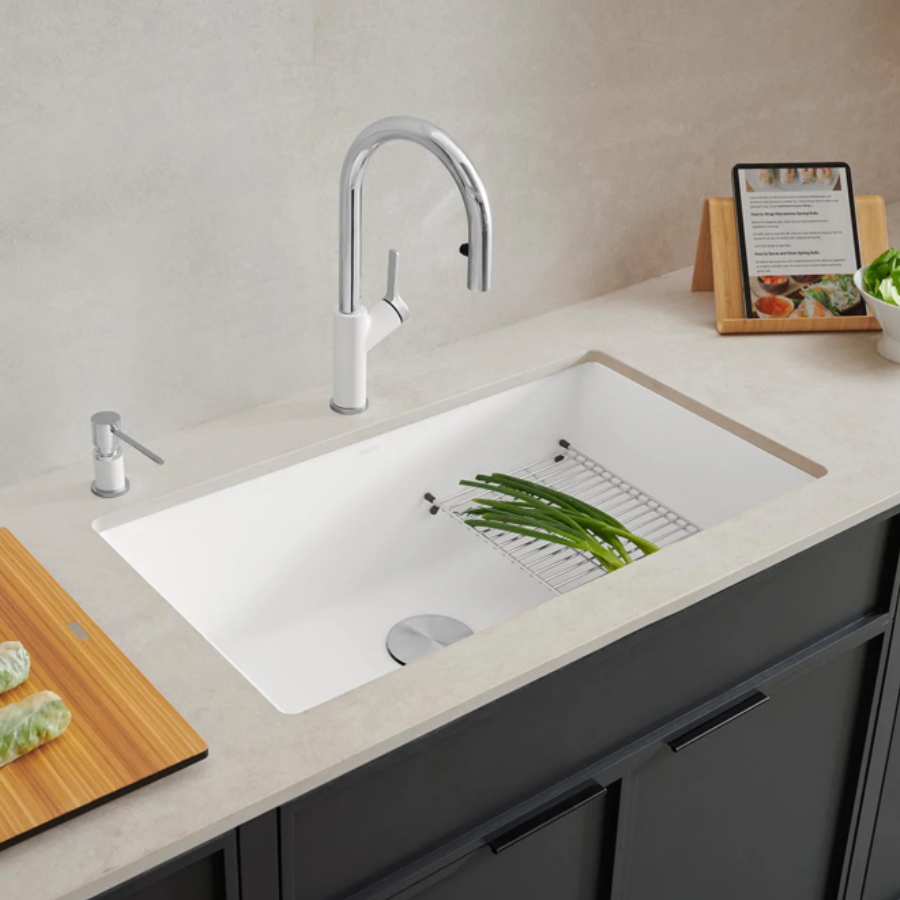 443084 - Precis SILGRANIT 32" Super Single Undermount Kitchen Sink - Soft White