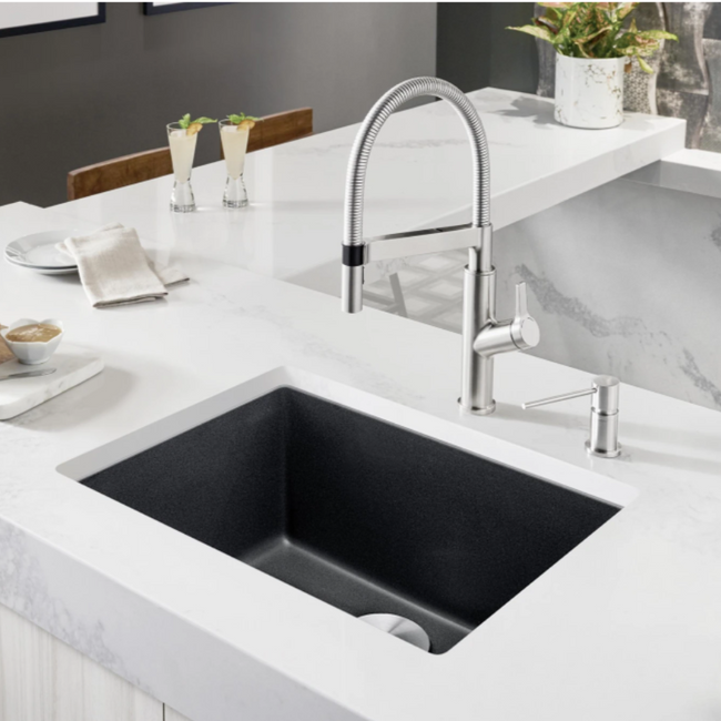 527402 - Precis SILGRANIT 24" Single Bowl Undermount Kitchen Sink - Soft White