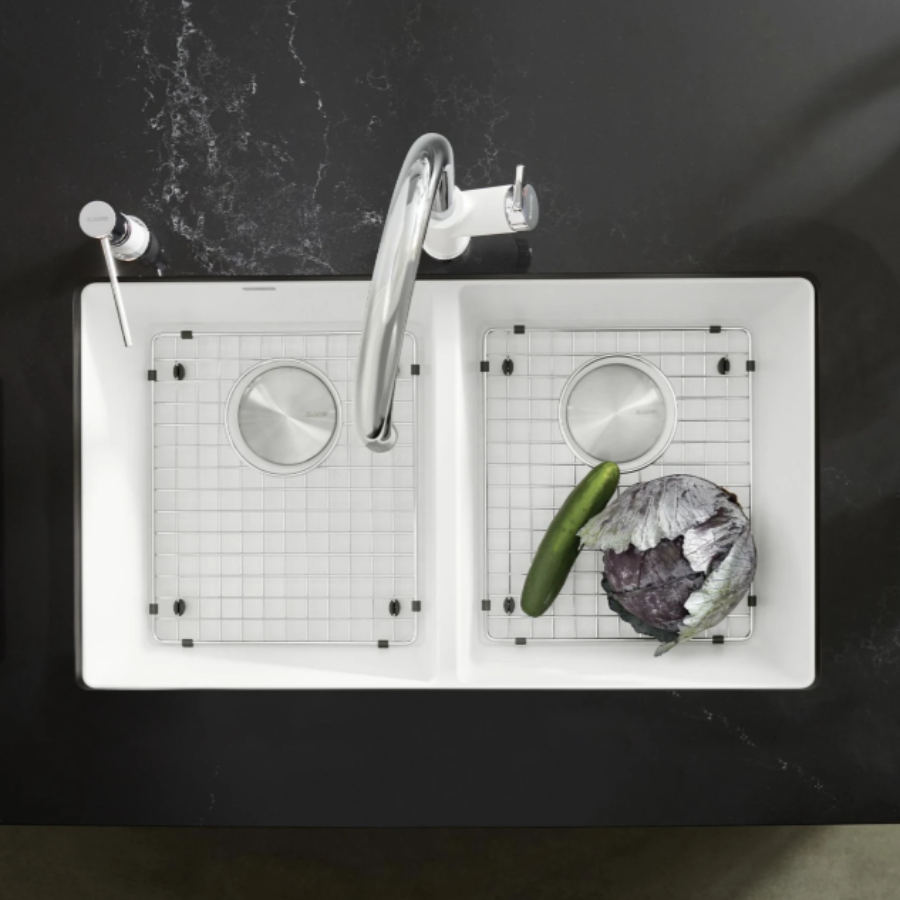 527401 - Precis SILGRANIT 29" 50/50 Double Bowl Undermount Kitchen Sink - Soft White