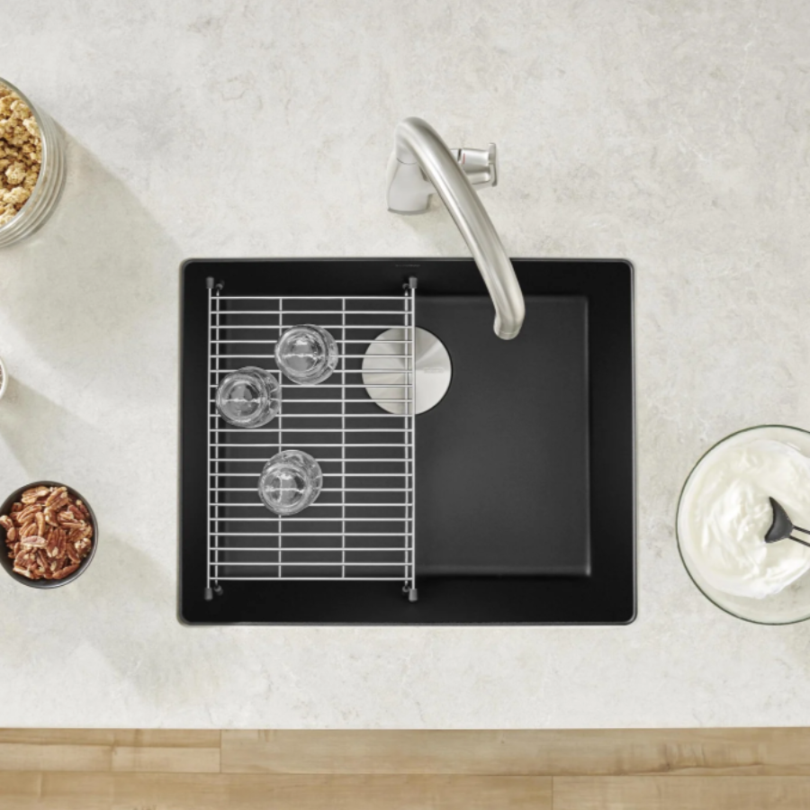 527414 - Precis SILGRANIT 21" Single Bowl Undermount Kitchen Sink - Volcano Gray