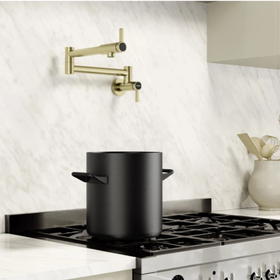 527488 -  Culina II Wall-Mounted Pot Filler - Satin Gold