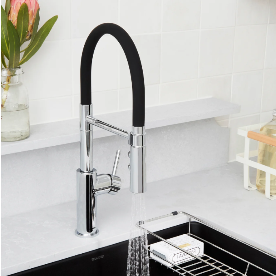 402447 - Catris Flexo Semi-Pro Pull-Down Dual-Spray Kitchen Faucet - Chrome