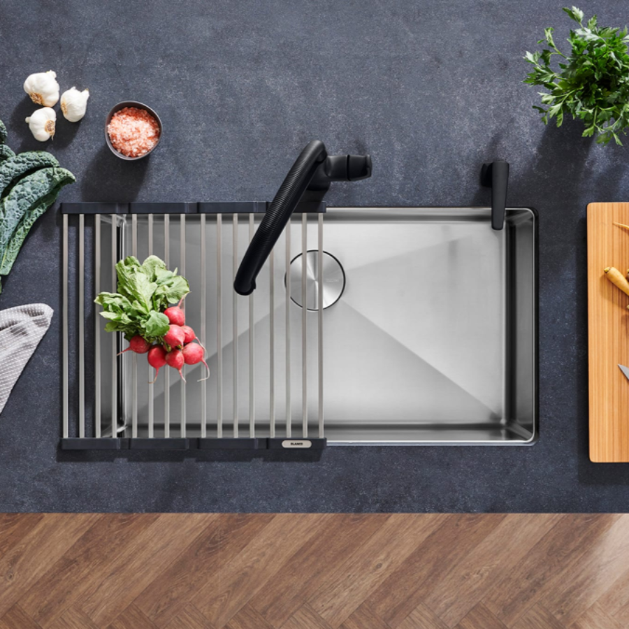 443148 - Quatrus R15 32" Super Single Bowl Undermount Stainless Steel Kitchen Sink