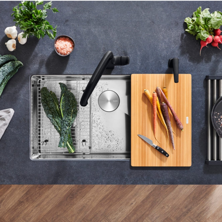 443148 - Quatrus R15 32" Super Single Bowl Undermount Stainless Steel Kitchen Sink