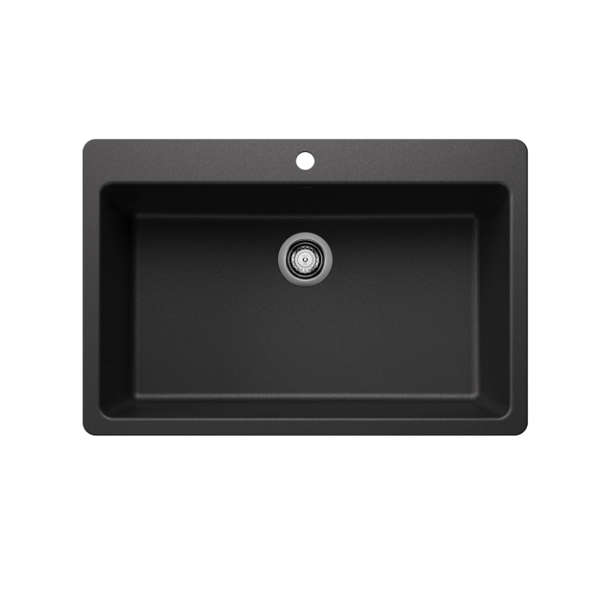 443195 - Liven SILGRANIT 33" Super Single Dual Mount Kitchen Sink - Anthracite