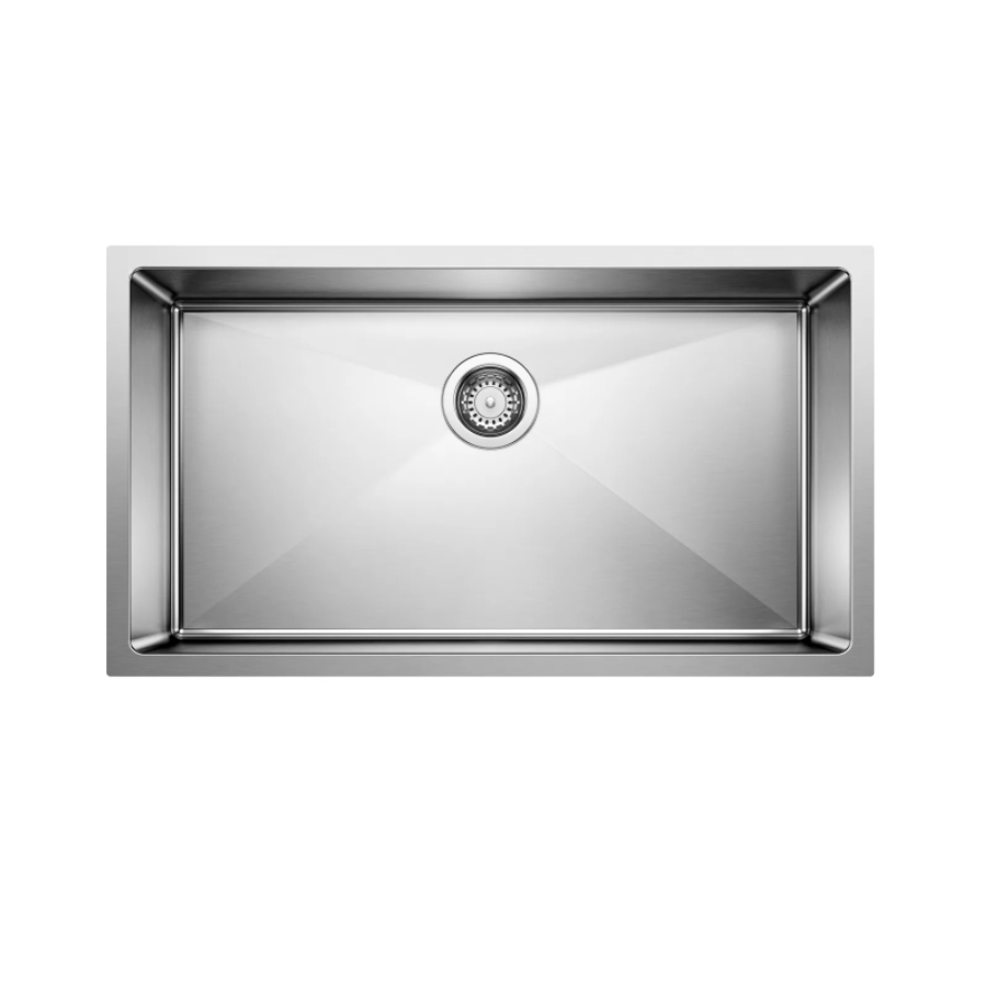 524754 - Quatrus R15 25" Single Bowl Undermount Stainless Steel Kitchen Sink