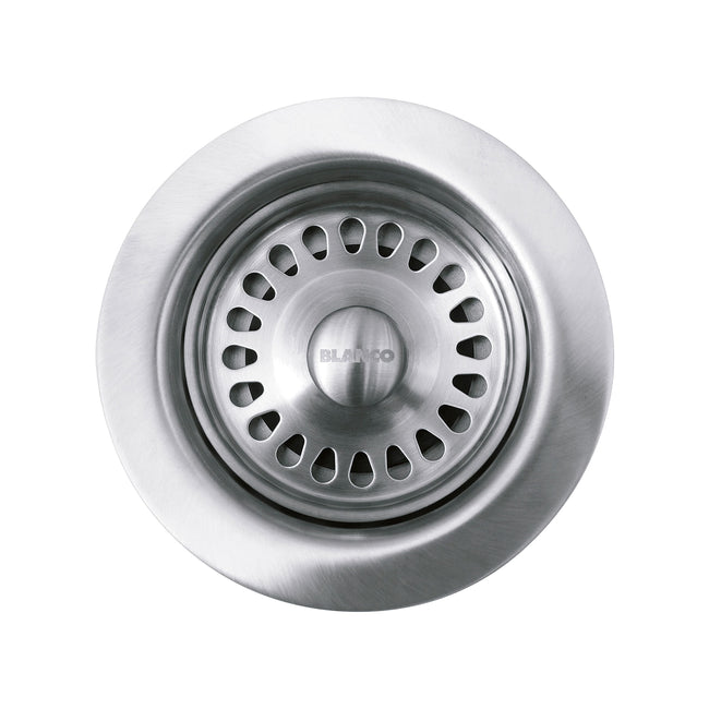 441093 - 3-1/2" Decorative Basket Strainer and Sink Flange - Stainless Steel