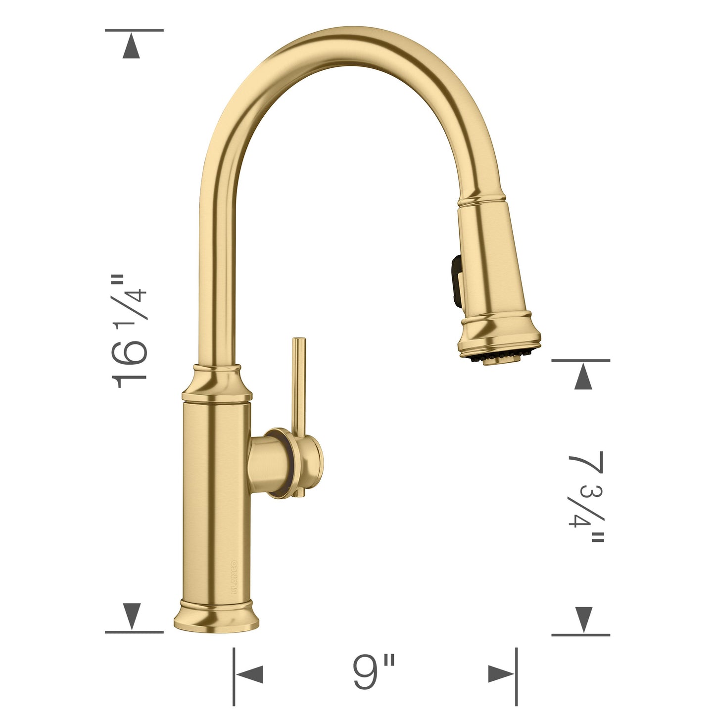 442980 - Empressa Pull-Down Bar Faucet 1.5gpm - Satin Gold