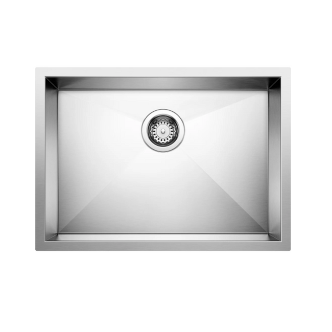 443047 - Quatrus R0 25" Single Bowl Undermount ADA Stainless Steel Kitchen Sink
