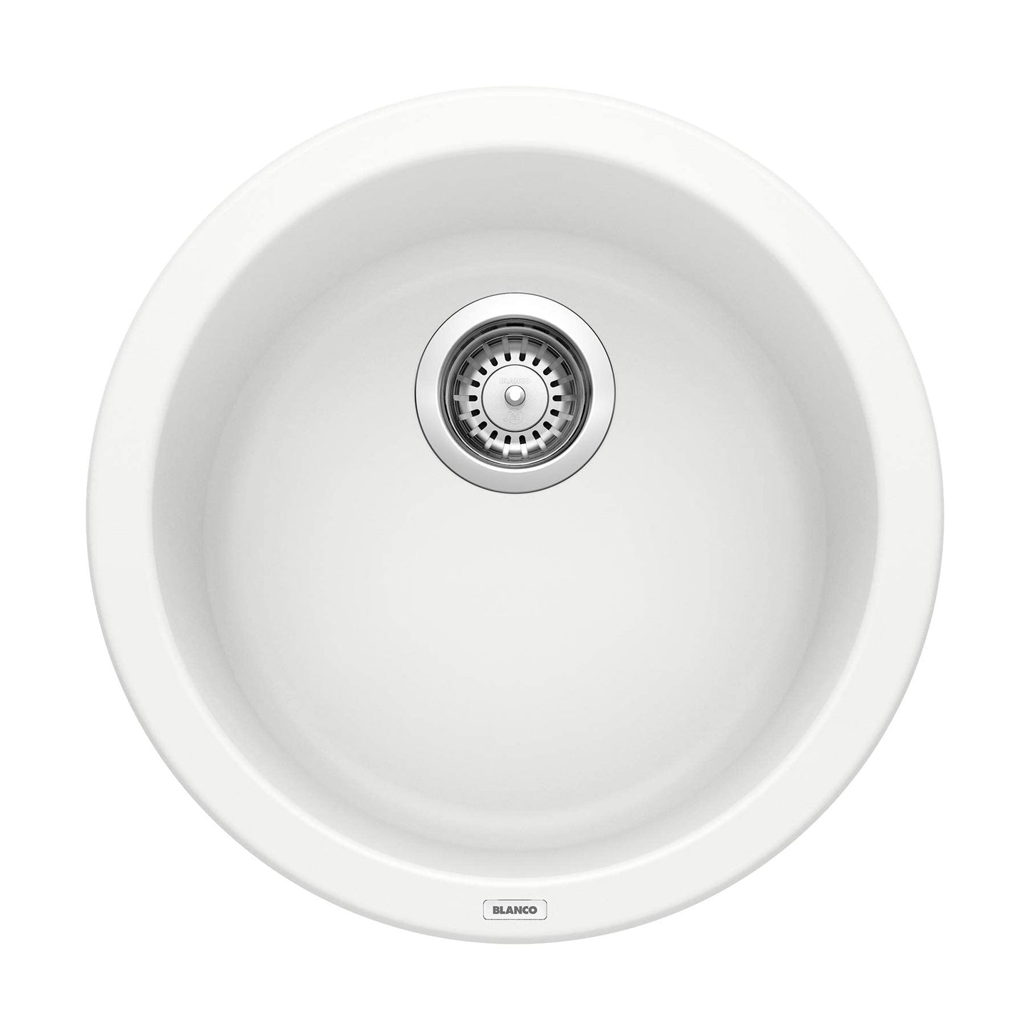 513381 - 18" Rondo Dual Mount Siligranit Round Bar Sink - White