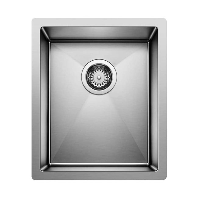 516225 - 15" x 18" Precision Undermount Sink - Satin Polished Steel