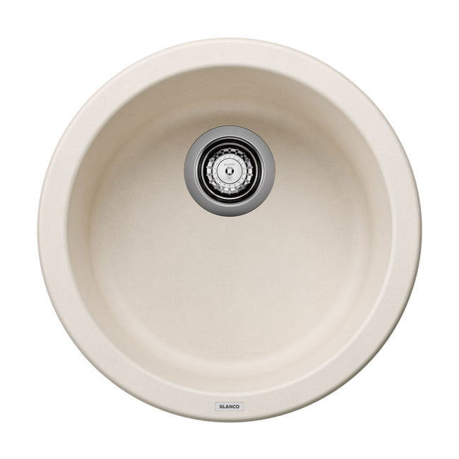 527407 - 18" Rondo Dual Mount Siligranit Round Bar Sink - Soft White
