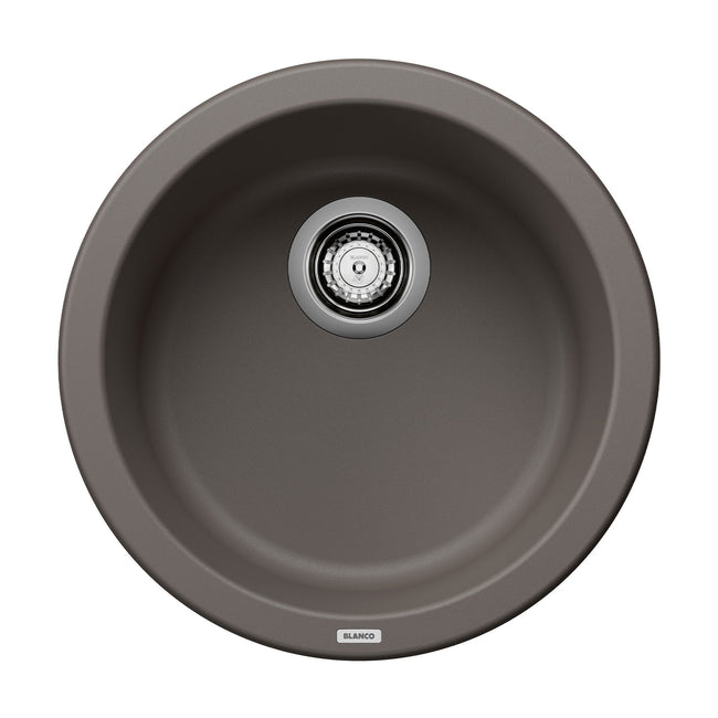 527416 - 18" Rondo Dual Mount Siligranit Round Bar Sink - Volcano Gray