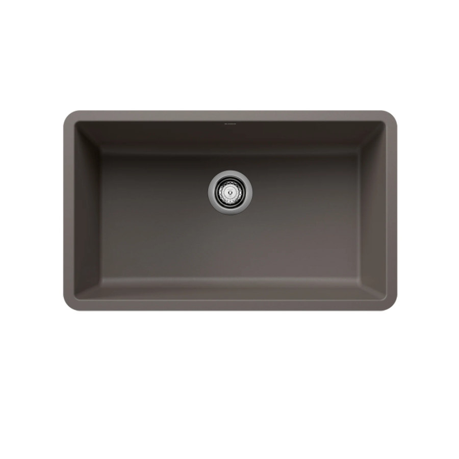 443120 -Precis SILGRANIT 30" Single Bowl Undermount Kitchen Sink - Volcano Gray