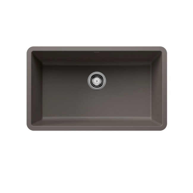443120 -Precis SILGRANIT 30" Single Bowl Undermount Kitchen Sink - Volcano Gray