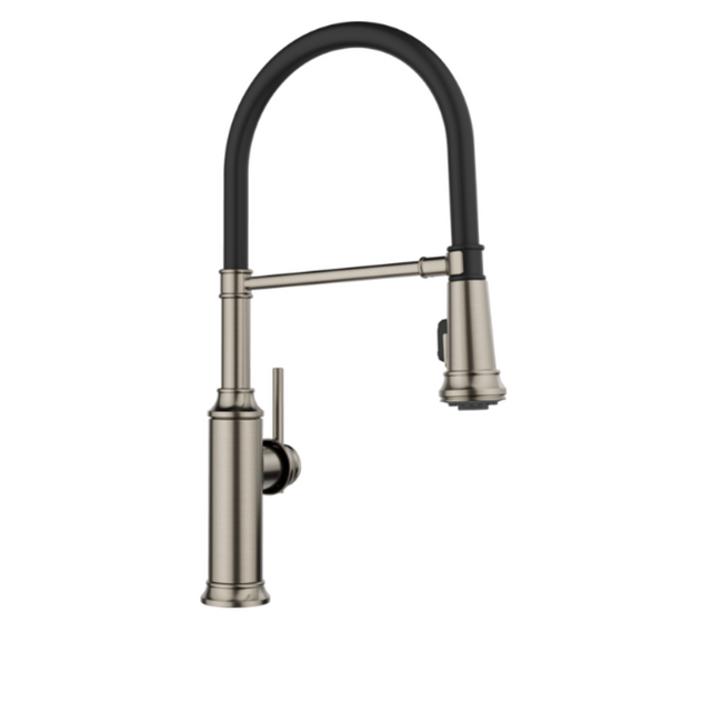 443246 - Empressa Semi-Pro Pull-Down Dual-Spray Kitchen Faucet - Satin Platinum