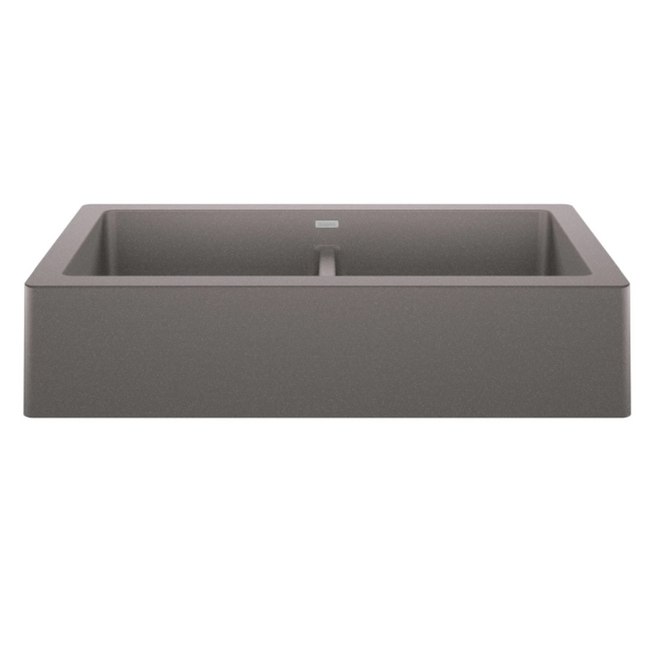 526549 - Vintera SILGRANIT 33" Double Bowl Apron-Front Farmhouse Sink - Metallic Gray