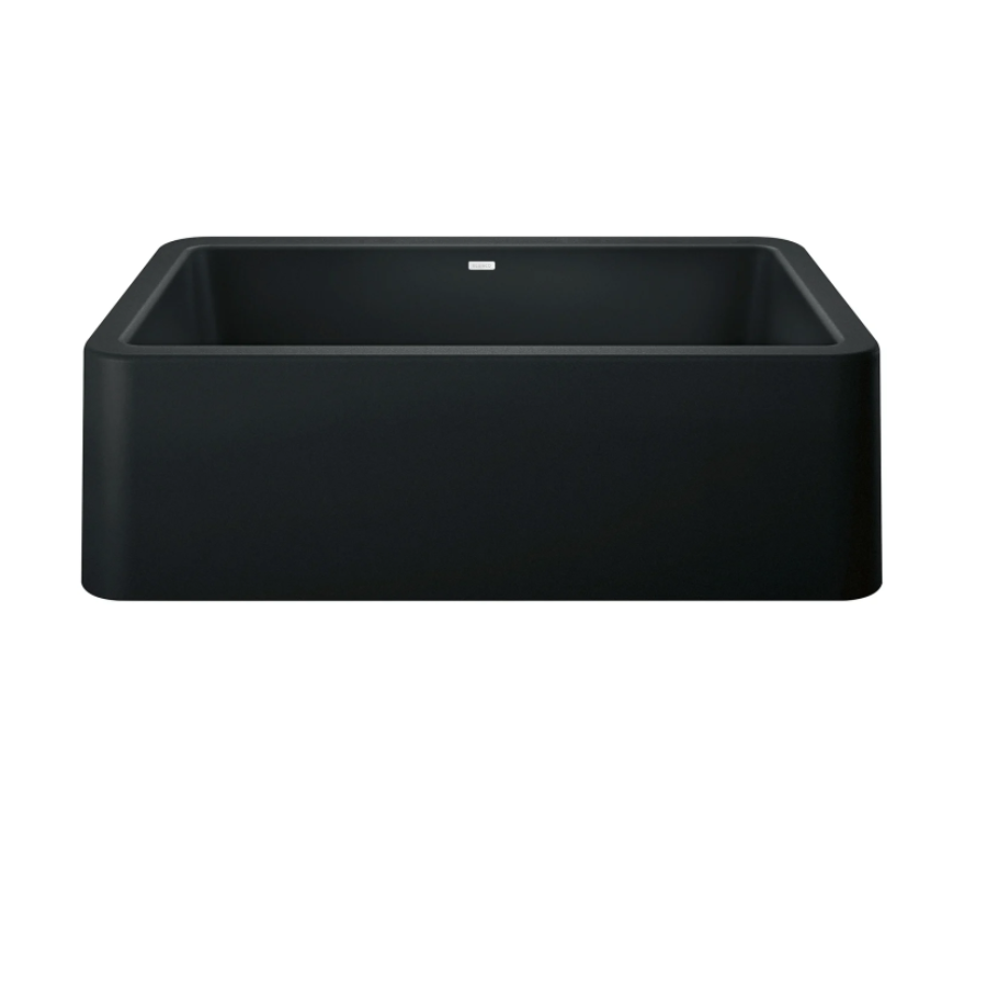 402575 - Ikon SILGRANIT 33" Single Bowl Apron-Front Farmhouse Sink - Coal Black