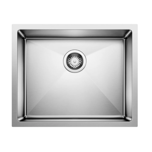 443145 - Quatrus R15 22" Single Bowl Undermount Stainless Steel Kitchen Sink