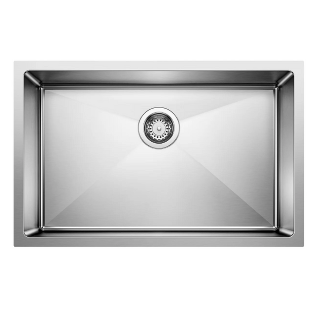 443147 - Quatrus R15 28" Single Bowl Undermount Stainless Steel Kitchen Sink