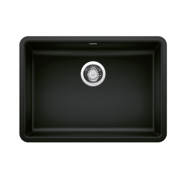 442929 - Precis SILGRANIT 25" ADA Single Bowl Undermount Kitchen Sink - Coal Black