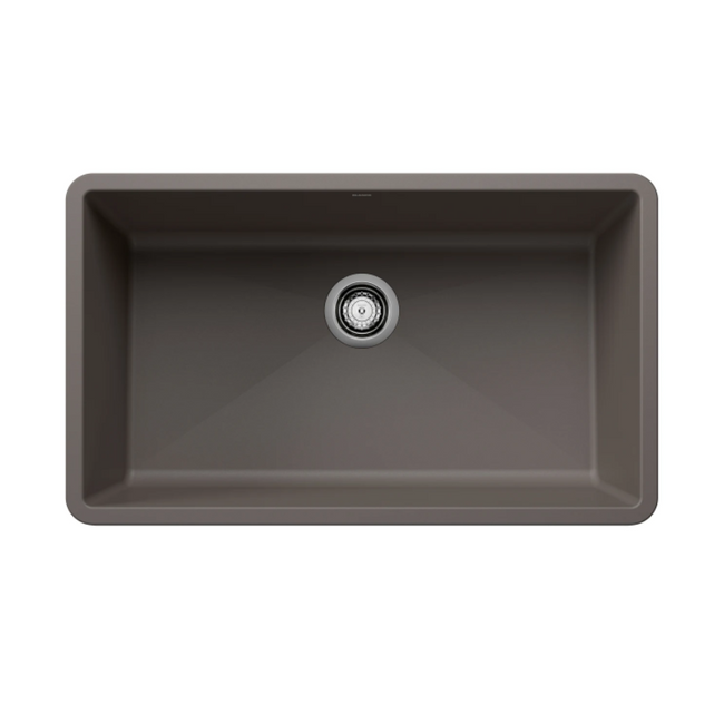 443121 - Precis SILGRANIT 32" Super Single Undermount Kitchen Sink - Volcano Gray