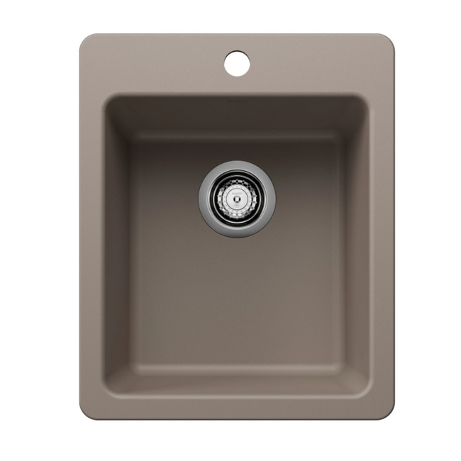 443238 - Liven SILGRANIT 17" Dual Mount Bar Sink - Truffle