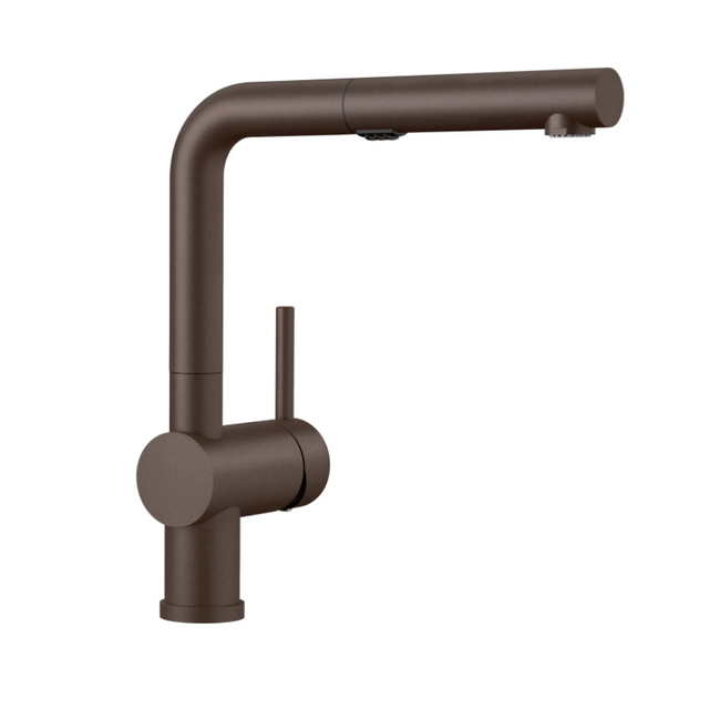 526368 - Linus Low Arc Pull-Out Dual-Spray Kitchen Faucet - Café
