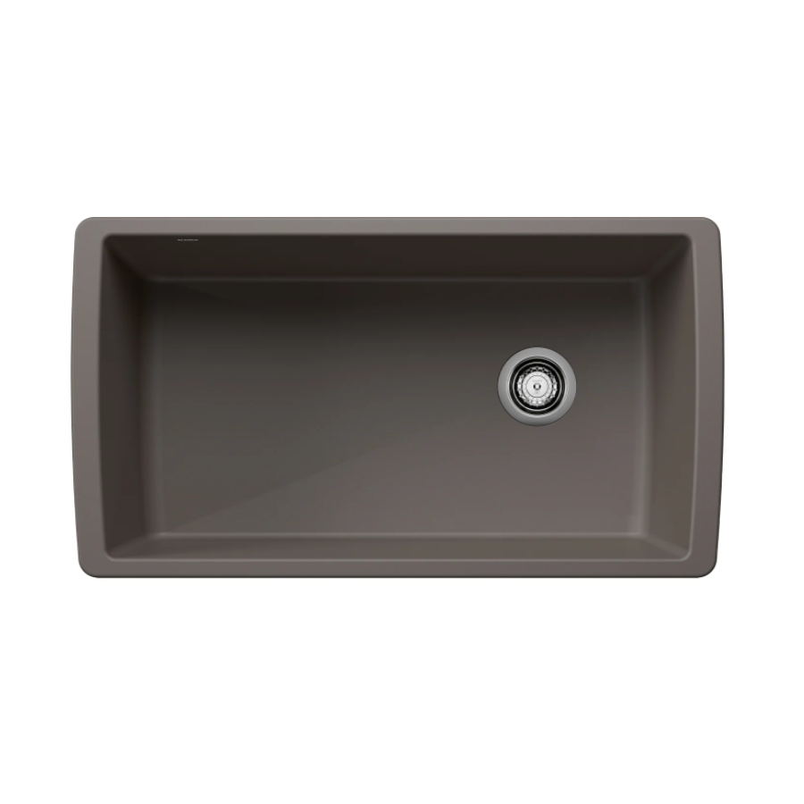 443108 -Diamond SILGRANIT 33" Super Single Undermount Kitchen Sink - Volcano Gray