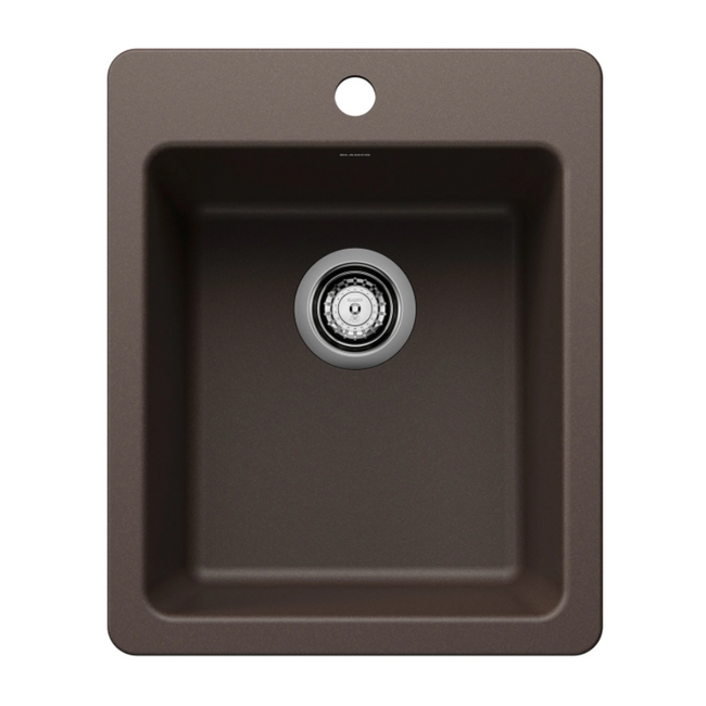 443239 - Liven SILGRANIT 17" Dual Mount Bar Sink - Café