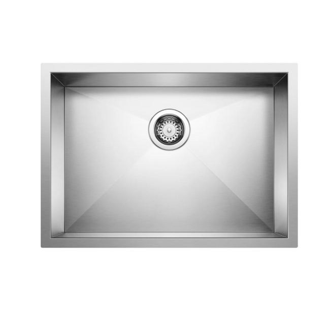 443051 - Quatrus R15 25" Single Bowl Undermount Stainless Steel Kitchen Sink