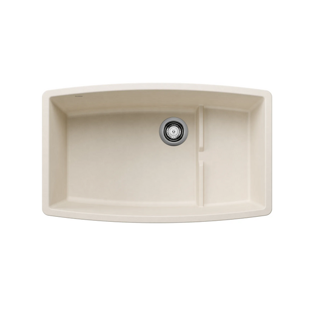 443085 - Performa Cascade SILGRANIT 32" Single Bowl Undermount Kitchen Sink with Colander - Soft White