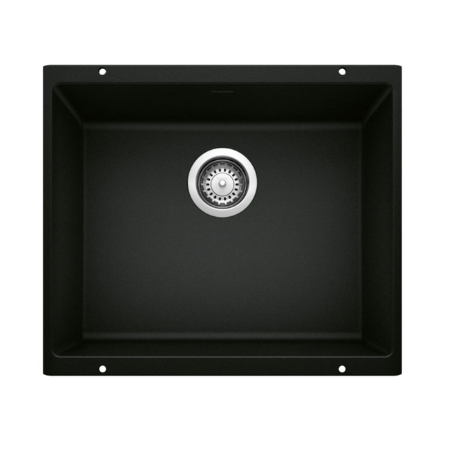 442933 - Precis SILGRANIT 21" Single Bowl Undermount Kitchen Sink - Coal Black