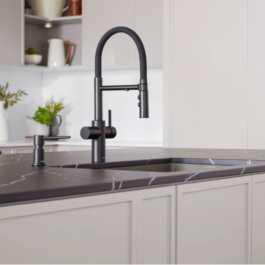 442990 - Catris Flexo Filter-Ready Semi-Pro Pull-Down Dual-Spray Kitchen Faucet - Chrome