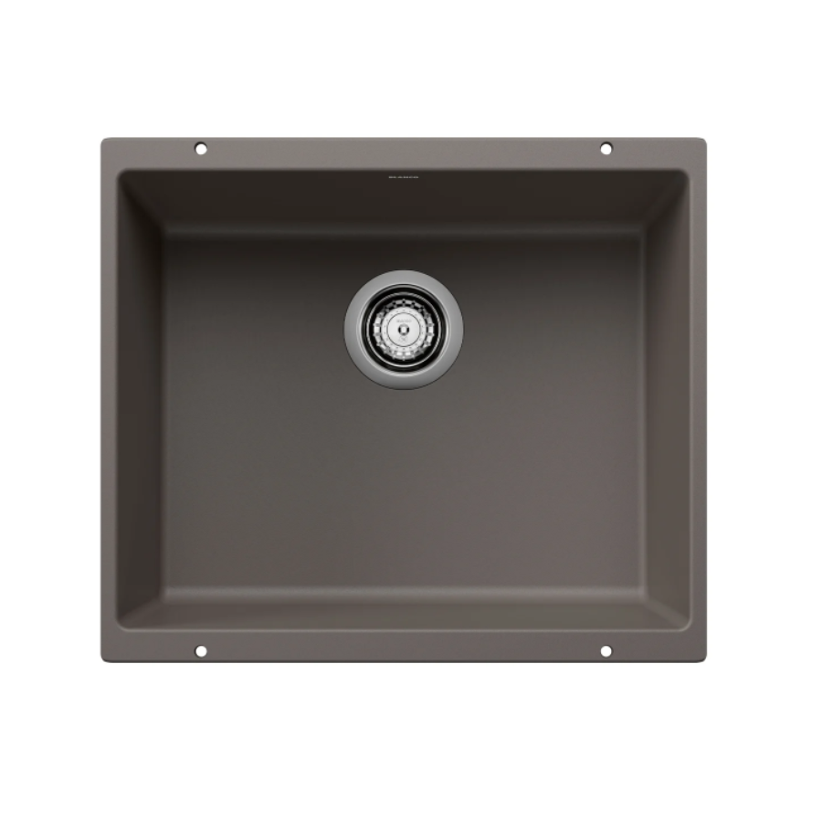527414 - Precis SILGRANIT 21" Single Bowl Undermount Kitchen Sink - Volcano Gray