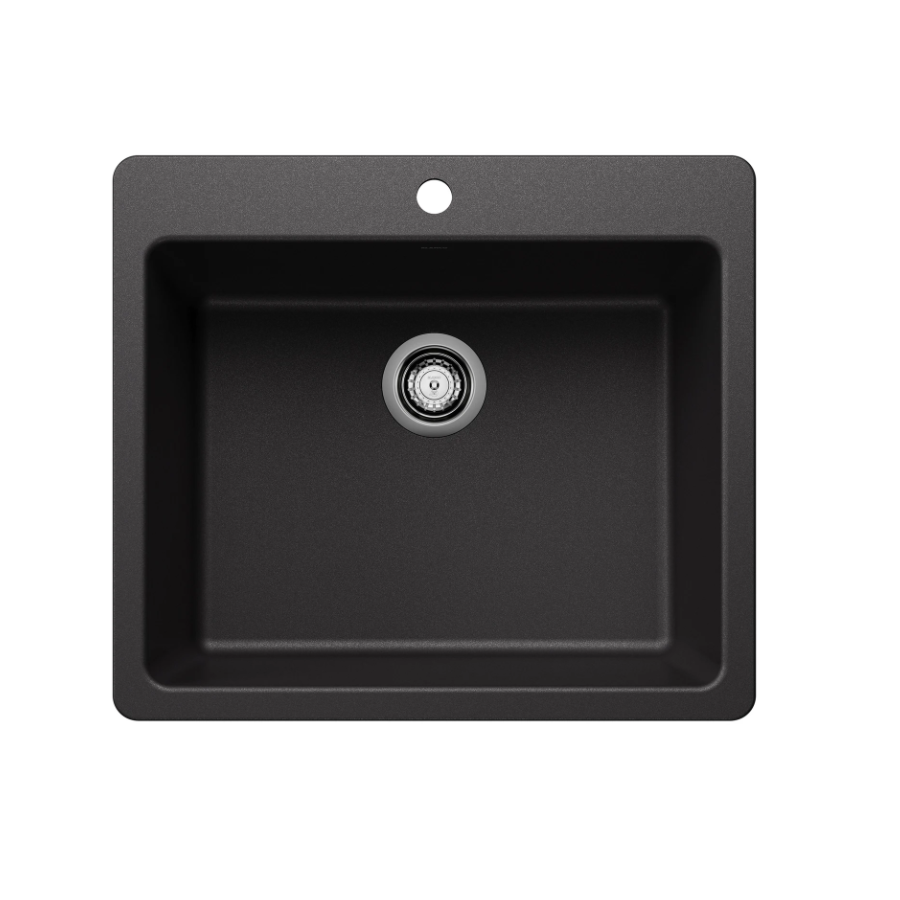 443219 - Liven SILGRANIT 25" Single Bowl Dual Mount Kitchen Sink - Anthracite