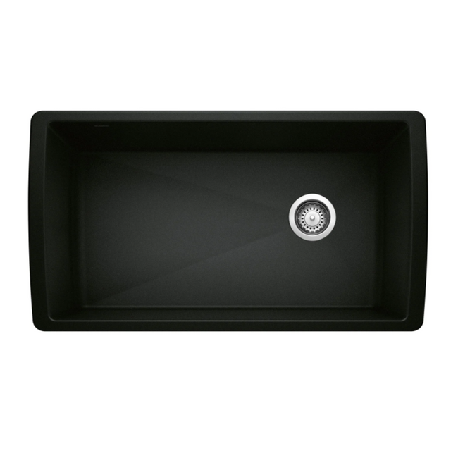 442916 - Diamond SILGRANIT 33" Super Single Undermount Kitchen Sink - Coal Black
