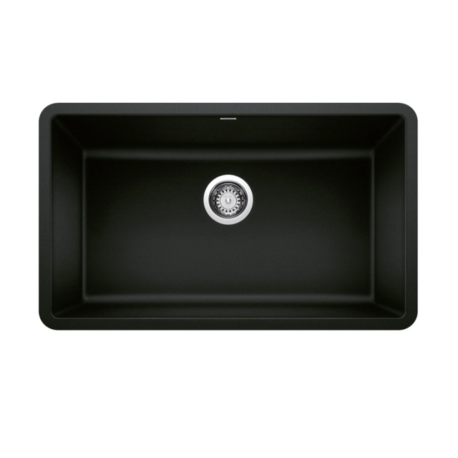 442931 - Precis SILGRANIT 30" Single Bowl Undermount Kitchen Sink - Coal Black