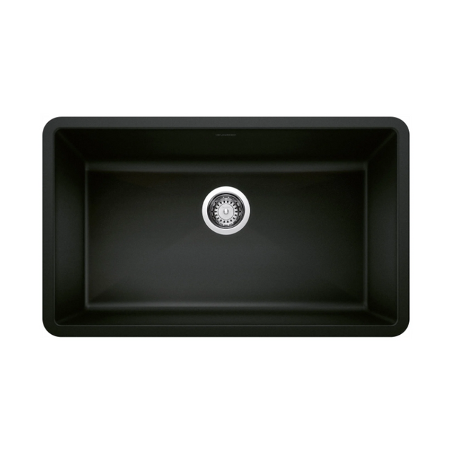 442935 -Precis SILGRANIT 32" Super Single Undermount Kitchen Sink - Coal Black
