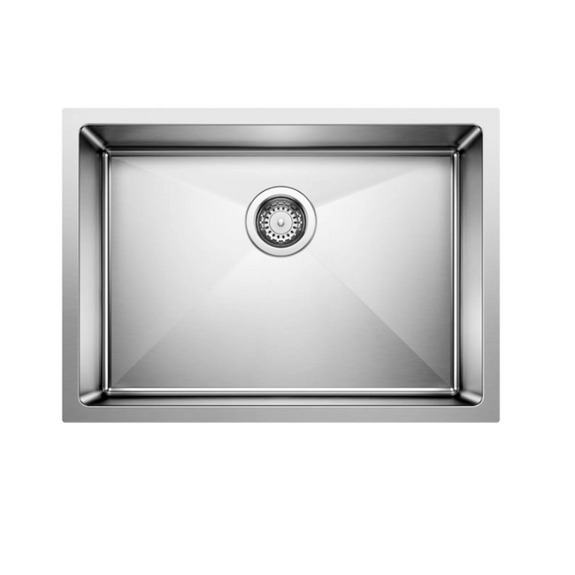 443146 - Quatrus R15 25" Single Bowl Undermount Stainless Steel Kitchen Sink