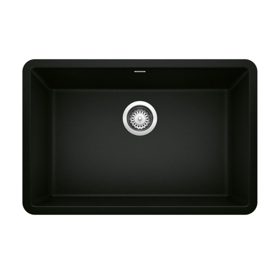 442930 - Precis SILGRANIT 27" Single Bowl Undermount Kitchen Sink - Coal Black