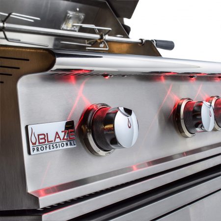 Professional LUX 44" 4 Burner Gas Grill with Infrared Burner - NG - BLZ-4PRO-NG