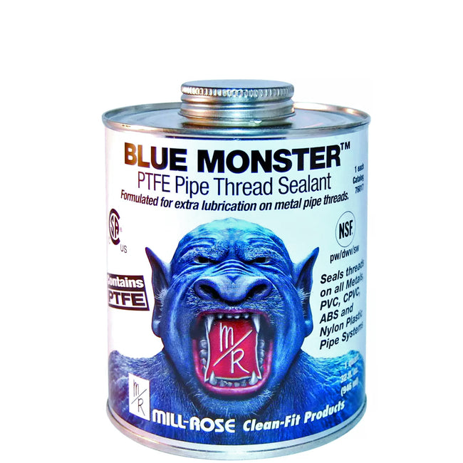 76017 - Blue Monster Industrial Grade PTFE Pipe Thread Sealant - 1 Quart