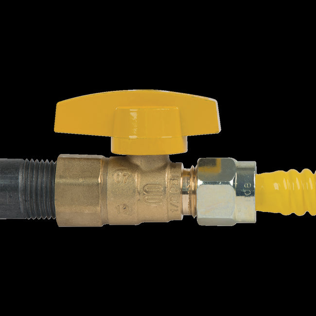 TBV8-8 - Straight Gas Ball Valve - 1/2" OD Flare x 1/2" FIP